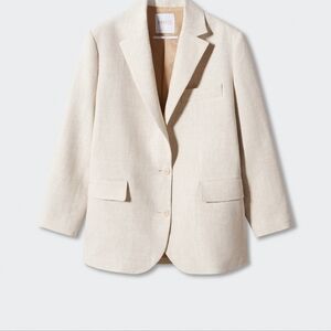 Linen Cream Blazer